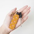 thumbnail image 4 of Wukai Cute Popcorn Print Leather Car Keychain, Universal Key Fob Keychain, Leather Key Chain Holder for Men and Women,360 Degree Rotatable, 4 of 5