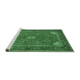 thumbnail image 2 of Ahgly Company Machine Washable Indoor Rectangle Persian Emerald Green Traditional Area Rugs, 2' x 3', 2 of 4
