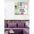 thumbnail image 5 of Epic Graffiti 'New York' by Linda Woods, Canvas Wall Art, 26"x26", 5 of 5