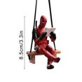 thumbnail image 2 of NAOJIE Car Decor,Cute Car Accessories,Rear View Mirror Accessories,Girl Car Accessories,Car Decorations,3d Cartoon Figure Car Pendant Rearview Mirror Pendant Plastic Stereo Pendant, 2 of 8