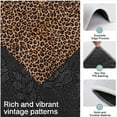 thumbnail image 3 of Brown and Black Leopard Print Kitchen Rugs Sets Of 3,Kitchen Runner Rugs Non Skid Washable,Decorative Kitchen Floor Mats for Kitchen,Sink,Laundry,17"x30"+ 17"x47" + 17"x59", 3 of 6