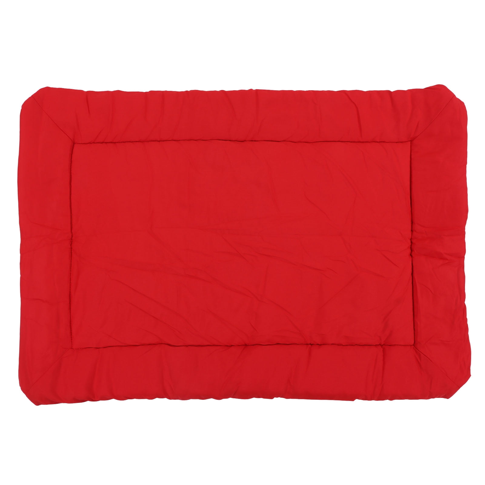 BOKYAN Portable Dog Bed Waterproof Foldable All Season Outdoor Dog Mat for Travel Car Camping Red (14.2 inches / 36 cm) Durable Polyester Resting Cushion