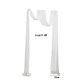 thumbnail image 3 of Wedding Arch Chiffon Drape Drapery for Ceremony Reception Holiday Engagement White, 3 of 8