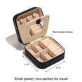 thumbnail image 3 of IEFSHINY Black Travel Jewelry Box for Women Men, Travel Jewelry Case for Women, Personalized Gifts Unique Gifts for Women Teen Girls, 3 of 7