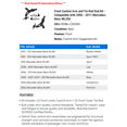 thumbnail image 2 of Front Control Arm and Tie Rod End Kit - Compatible with 2006 - 2011 Mercedes-Benz ML350 2007 2008 2009 2010, 2 of 2