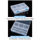 thumbnail image 4 of Caja de papelería de plástico | Estuche transparente para bolígrafos con múltiples compartimentos | Organizador de bolsa de lápices de gran capacidad para estudiantes, niños, niñas | Almacenamiento, 4 of 7