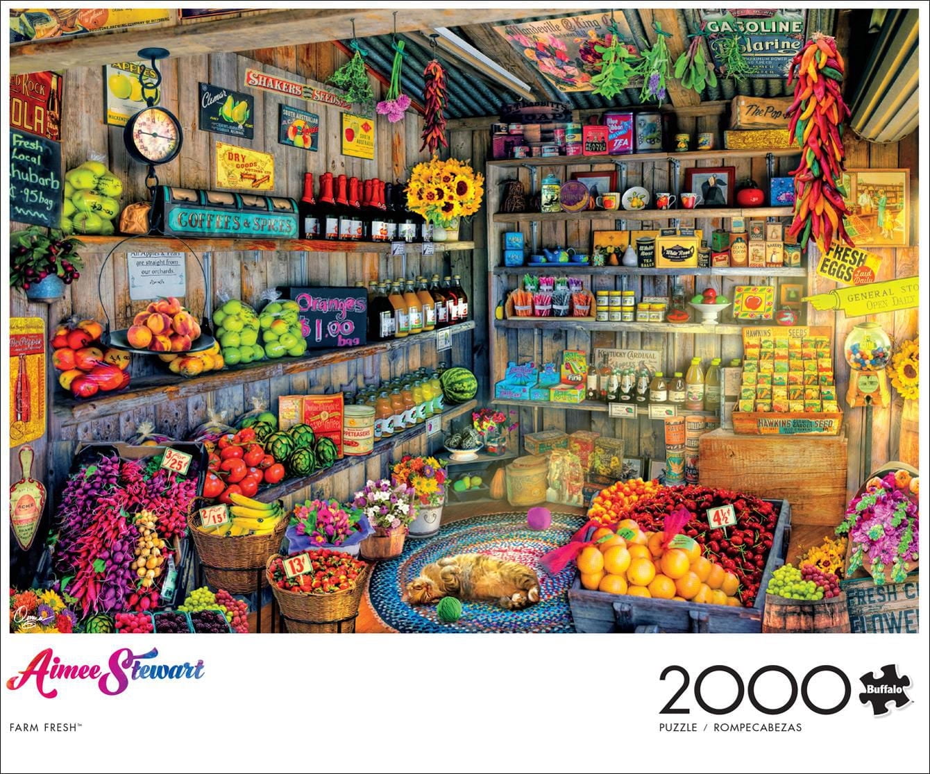 Buffalo Games – Aimee Stewart series - Farm Fresh - 2000 Piece Jigsaw Puzzle