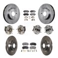 thumbnail image 1 of Transit Auto Front Rear Hub Bearings Assembly Disc Brake Rotors and Ceramic Pads Kit (10Pc) for Car 2013-2015 Mazda CX-5 FWD - Left Right Side (Driver Passenger) KBB-110439, 1 of 11