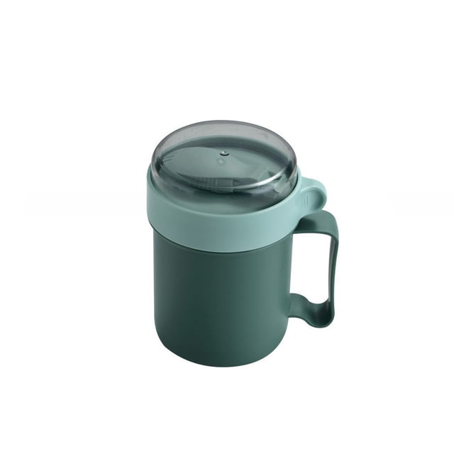 Toystoory Taza de desayuno portátil para escuela, oficina, trabajo, viaje, Picnic, nueces, aperitivos, cereales, taza de almacenamiento, contenedor de Cocina y Comedor Verde Toystoory HA066803-01