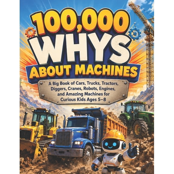 100,000 Whys About Machines: A Big Book of Cars, Trucks, Tractors, Diggers, Cranes, Robots, Engines, and Amazing Machine, (Paperback)