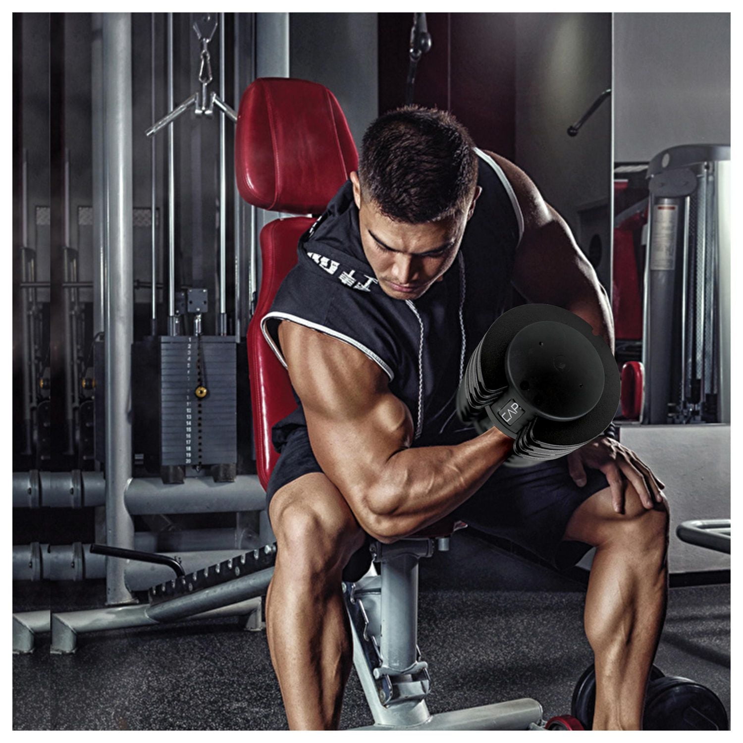 Haltère ajustable CAP Barbell, 25 lb (simple) / 50 lb (paire)