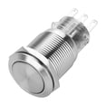 thumbnail image 4 of Interruptor De Botón, Interruptor De Botón Con Enganche, Acero Inoxidable De 19 Mm, 5 Unidades/juego Para Control De Circuitos En Arrancador Electromagnético Fyydes Latching Push Button Switch, 4 of 8