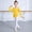 Yellow, variant on Girls Dancewear Jumpsuit for Kids – Long Sleeve Ballet Romper for Practice and Performances Design Comfortable Stretch Fabric for Girl Clothes