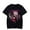 Black, variant on Mori Calliope Merch T-shirt Fashionable Printed Short Sleeved Top Fan Commemorative Clothing