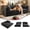 Black, variant on Eyisean 78.8" Corduroy Convertible Sofa Bed with Stainless Fixed-Shape Frame, 4-in-1 Boneless Loveseat with Pull-Out Bed, Lounge Futon Sofa Couch Floor Mattress for Living Room, No Assembly Required