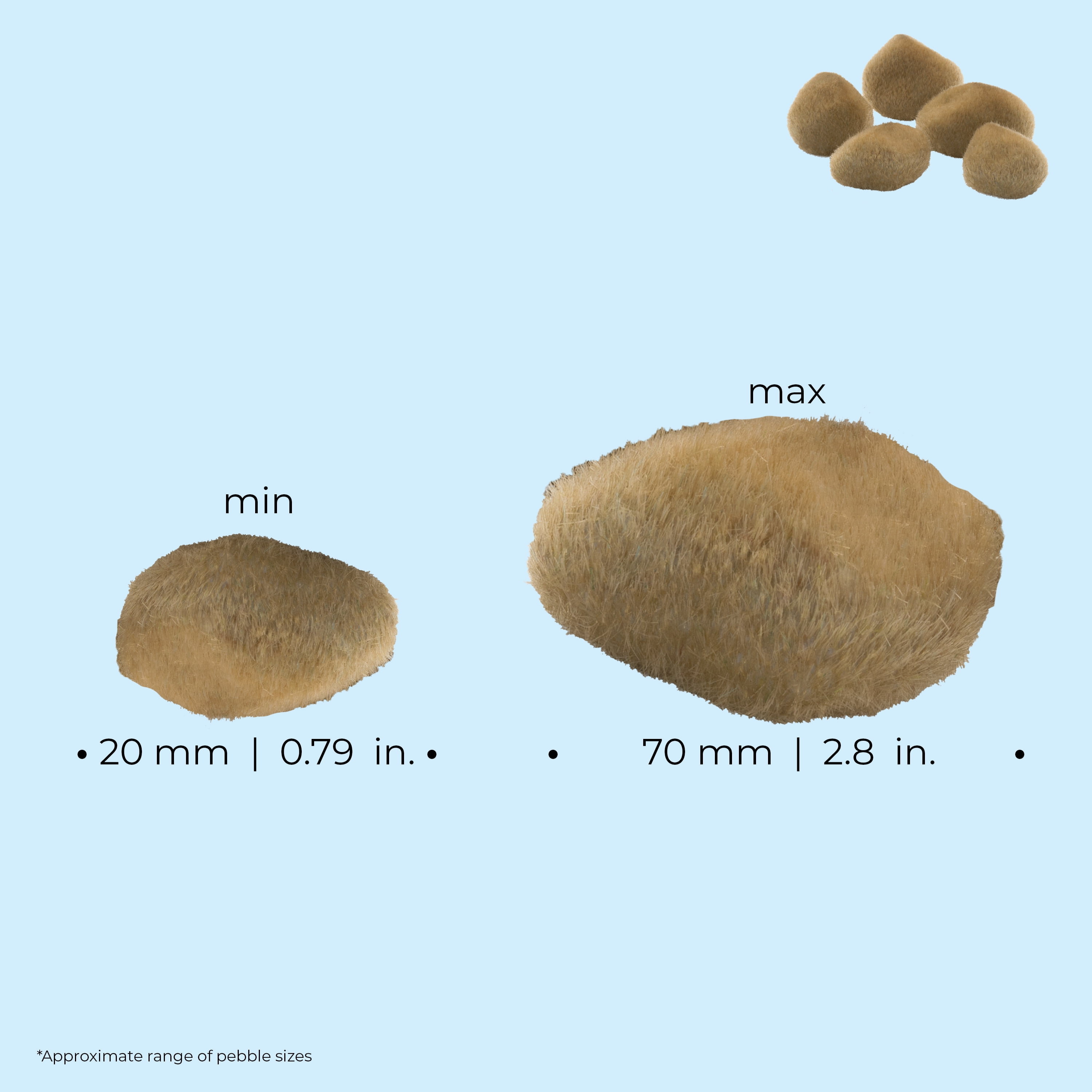 biOrb Sand Moss Pebbles Set - Aquarium Decor