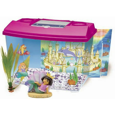 Dora-the-Explorer Mermaid Adventure Aquarium Kit, 2.1 gallons