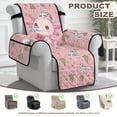 thumbnail image 4 of TSOVTHRID Axolotl Christmas Tree Pink Print Recliner Slipcover Lazy Boy Recliner Chair Cover Non-Slip Recliner Couch Covers Reclining Covers with Pocket Furniture Protector for Home Christmas Decor, 4 of 7