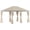Brown, variant on 11 x 11 Pop Up Canopy Khaki, Instant Patio Gazebo with Removable Zipper Netting and Carry Bag for Backyard Shade
