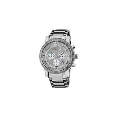 Akribos XXIV Men's AK439SS Grandiose Diamond Chronograph Watch