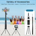 thumbnail image 4 of Gepuly 360Ballhead - Palo Selfie Impermeable Con Trípode Y Soporte Para Teléfono - Palo Selfie Subacuático - Para Gopro Hero 13 12 11 10 9 Insta360 Akaso Dji Osmo Vlog Monopié De Buceo, 4 of 5