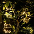 thumbnail image 4 of Vensio Solar Powered Spiral LED Hanging Lantern Waterproof Outdoor Decorative Light Warm White for Garden Patio Pathway, 4 of 10