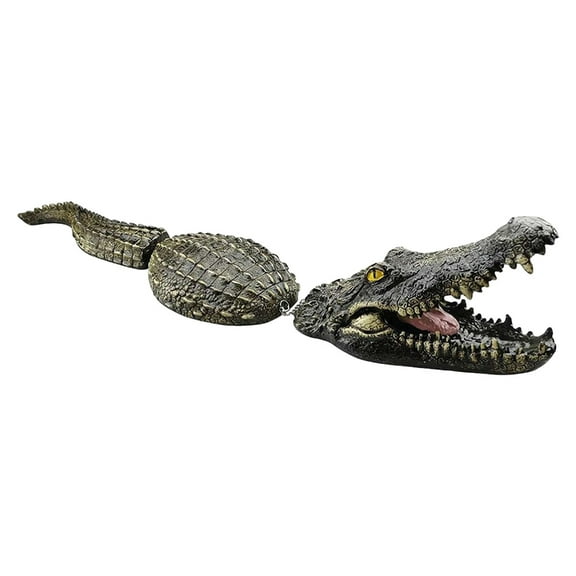 SDFGTstore Floating Resin Alligators Replicas Decoys Outdoor Water Decoration For Poolside Landscaping Bird Deterrents