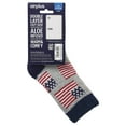 thumbnail image 4 of Airplus Double Layer Aloe Crew Socks, Men's 8-12.5, American Flag, 1 Pair, 4 of 4
