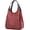 Red, variant on CoCopeaunts Hobo Tote Bag for Women Soft Canvas Shoulder Bag Large Capacity Handbag Top Handle Satchel Casual Purse