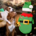 thumbnail image 4 of Festive Holiday Pet Outfit With Jingle Apparel And Santa Hat Bow Tie For Small Medium Large Dogs Cats Photo Party, 4 of 5