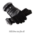 thumbnail image 4 of Guantes de hombre de invierno impermeables y resistentes al viento para bicicleta, antideslizantes y con forro de terciopelo, 4 of 5