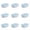 Blue, variant on Ice Maker Mold, Stackable Ice Cubes Storage Container Set, 6 Cubes Per Tray Easy Release Flexible Ice Cube Tray with Lid for Whiskey Drinks 4-10PC