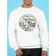 thumbnail image 2 of Roar Sweatshirt Men -Image by Shutterstock, Male 5X-Large, 2 of 4