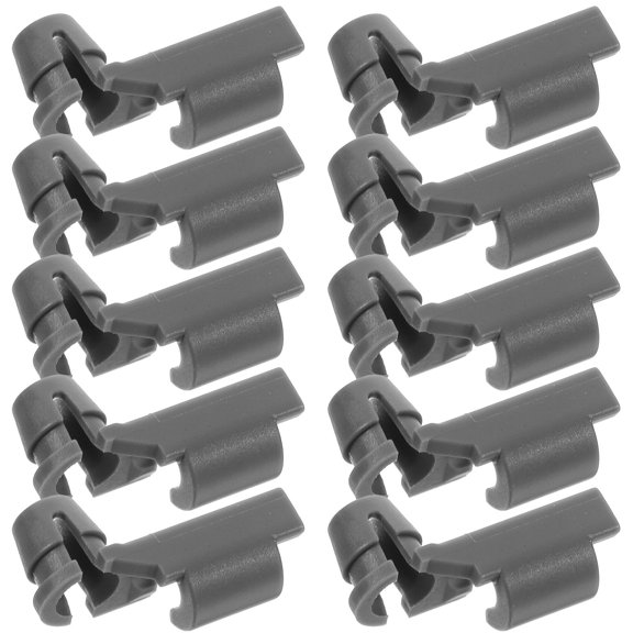 LULULION Car Door Lock Rod Clips Grey PP Reliable Fastening Easy Install
