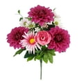 thumbnail image 4 of Mainstays 20''H Indoor Artificial Dahlia Ranunculus Mixed Bouquet, Purple Color, 4 of 5