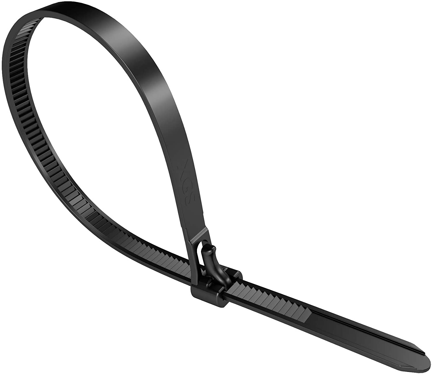 Resealable Cable Ties, Pack of 100, Nylon, Reusable Cable Ties