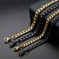 thumbnail image 3 of New Punk Vintage Men Necklace Stainless Steel Cuban Link Chain Gold Black Silver Color Male Choker colar Jewelry Gifts for Men, 3 of 6