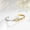 Knot Two Tone Bangle Bracelet, variant on Women's gold knot bracelet, exquisite 18K gold-plated open bracelet, adjustable heart knot open bracelet, Mother's Day gift for mom.
