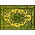 thumbnail image 1 of Ahgly Company Machine Washable Indoor Rectangle Oriental Yellow Industrial Area Rugs, 3' x 5', 1 of 4