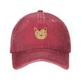 thumbnail image 1 of ZICANCN Cute Cartoon Animal Watercolor Casquette de Baseball Réglable Femmes, Chapeaux pour Hommes Adulte Lavé Coton Denim Baseball Caps Mode Rouge, 1 of 6