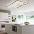 thumbnail image 3 of Floral Flower Magnetic Fluorescent Light Covers for Ceiling Lights 2x4Ft, Modern Oil Painting Watercolor White Office Classroom Kitchen Drop Ceiling Light Covers Lighting Filters Shade Panel 2 Packs, 3 of 9