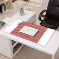 thumbnail image 3 of Long Mouse Pads for Desk,Red Christmas Folk Pattern Desk Mats on Top Of Desks, Desk Mouse Pad Extra Large with 3mm Non-Slip Base and Stitched Edge for Gaming,Office,Work,Home 31.5x15.7in, 3 of 5