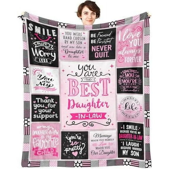 Daughter in Law Gifts Blanket , Daughter in Law Gifts from Mother in Law, Birthday Gifts for Daughter in Law, Best Gifts for Future Daughter in Law, Daughter in Law Wedding Gift