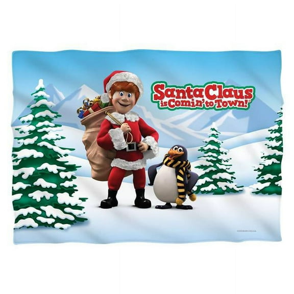 Santa Claus Is Comin To Town/kris And Topper-pillow Case-white-20x28