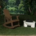 thumbnail image 4 of Alpine Corporation Dark Teak Adirondack Patio or Living Room Rocking Chair, 4 of 4