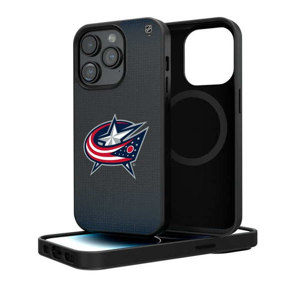 Columbus Blue Jackets Linen Logo iPhone Magnetic Bump Case