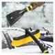 thumbnail image 3 of Raspador de hielo multifuncional para invierno para coche, cepillo para nieve para parabrisas, pala desmontable, correo directo (color: negro y amarillo), 3 of 4