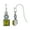 Olivine Green, variant on 1928 Jewelry Square Olivine Green Crystal Aurora Borealis Drop Earrings