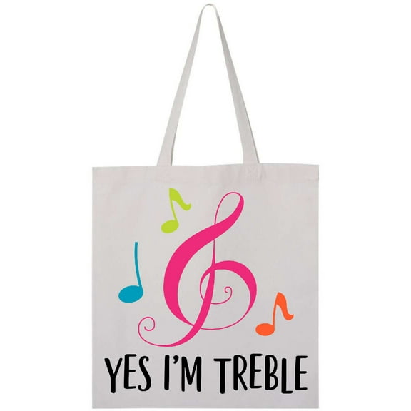 Inktastic Choir or Marching Band Treble Music Gift Tote Bag