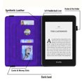 thumbnail image 6 of Allytech Case for 6.8" Kindle Paperwhite 11th Generation 2021, Embossed Mandala PU Leather Book Stand Auto Sleep Wake Card/Pen Holder Cover for Paperwhite 2021 Signature Edition/Kids E-Reader, Purple, 6 of 6